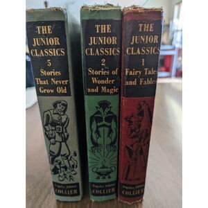 3 each The Junior Classics Popular Edition Collier Books Vol 1, 2 & 5